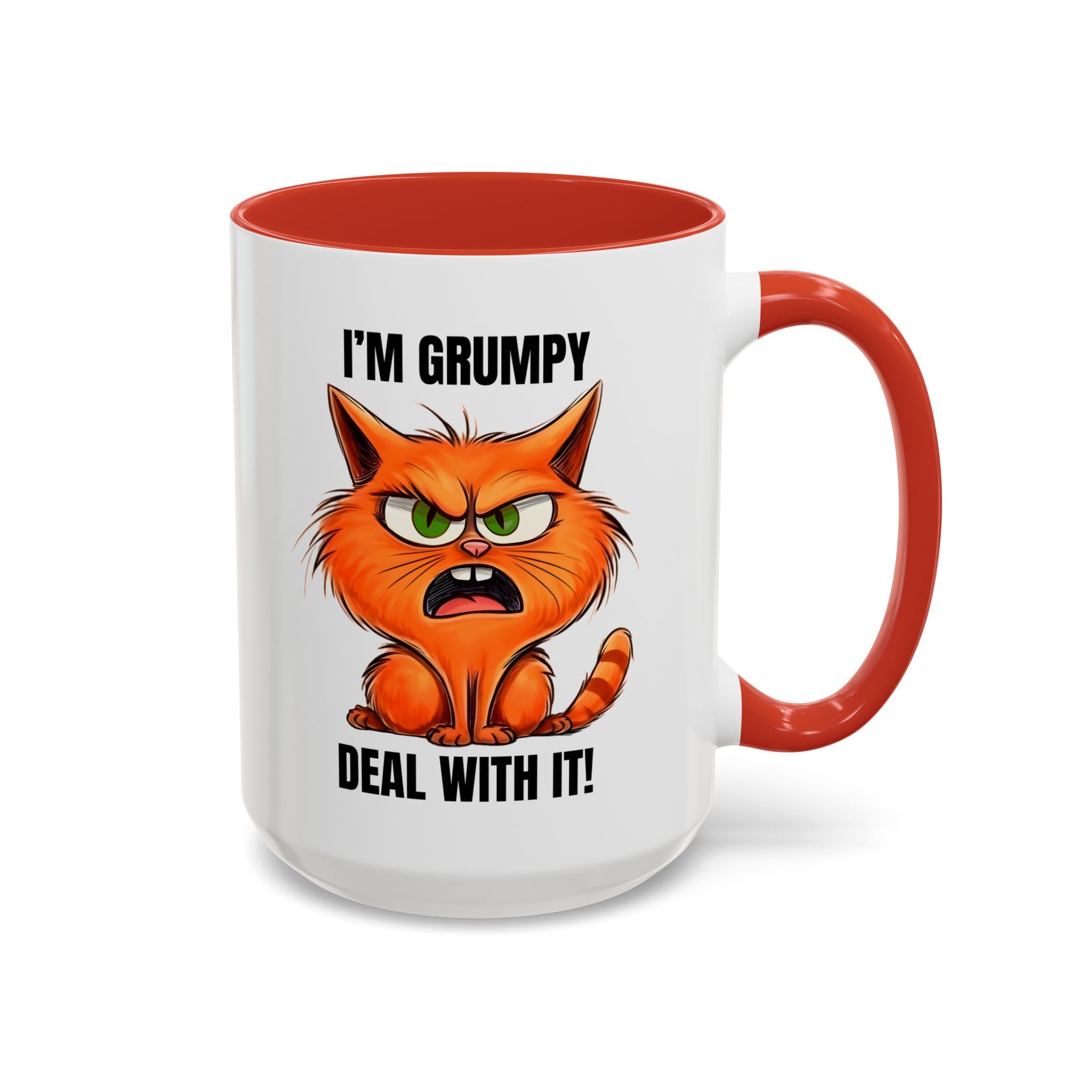 Grumpy Cat Coffee Mug, Funny Cat Mug, Gift for Cat Lovers, Office Coffee Cup, Humor Mug, 11oz 15oz