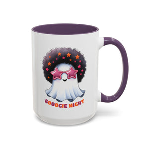 Groovy Ghost Coffee Mug - Fun, Whimsical Mug for Halloween, Parties, Gift for Friends, Unique Home Decor, Boogie Night