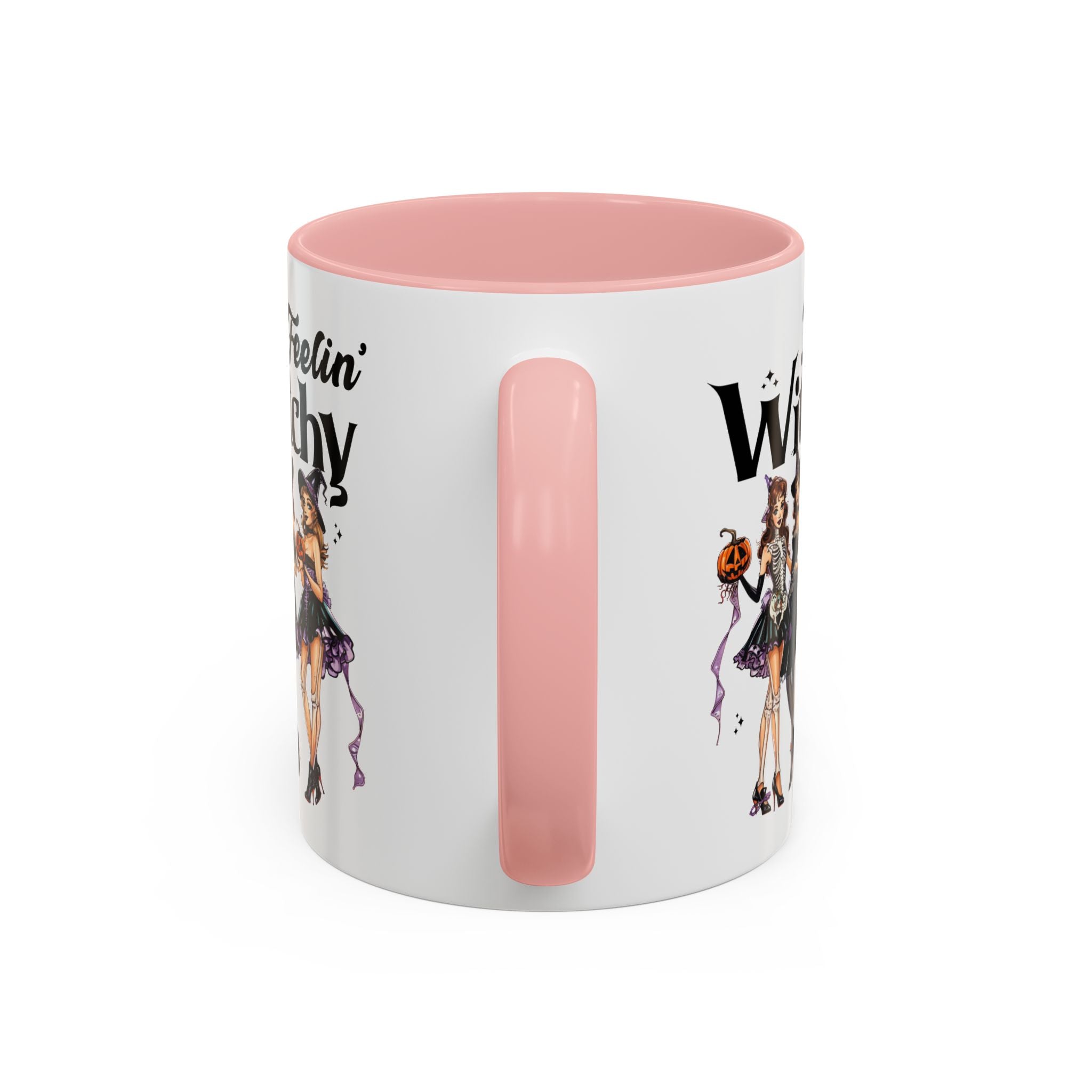 Witchy Accent Coffee Mug - Spooky Halloween Mug, Witchy Decor, Gift for Her, Fall Coffee Cup, Party Mug