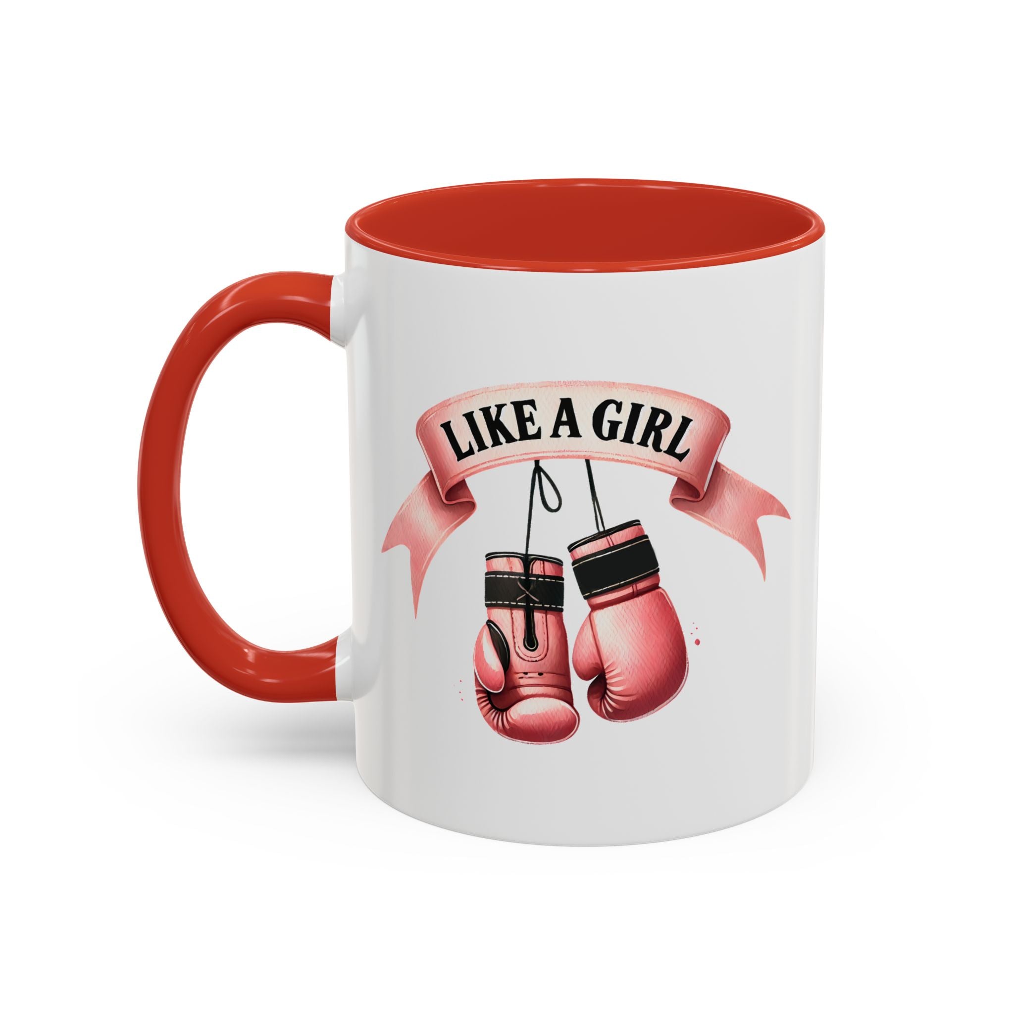 Boxing Motivation Coffee Mug | Like a Girl | Empowerment Gift, Sports Mug, Inspirational Gift, Fitness Accessory, Coffee Lover