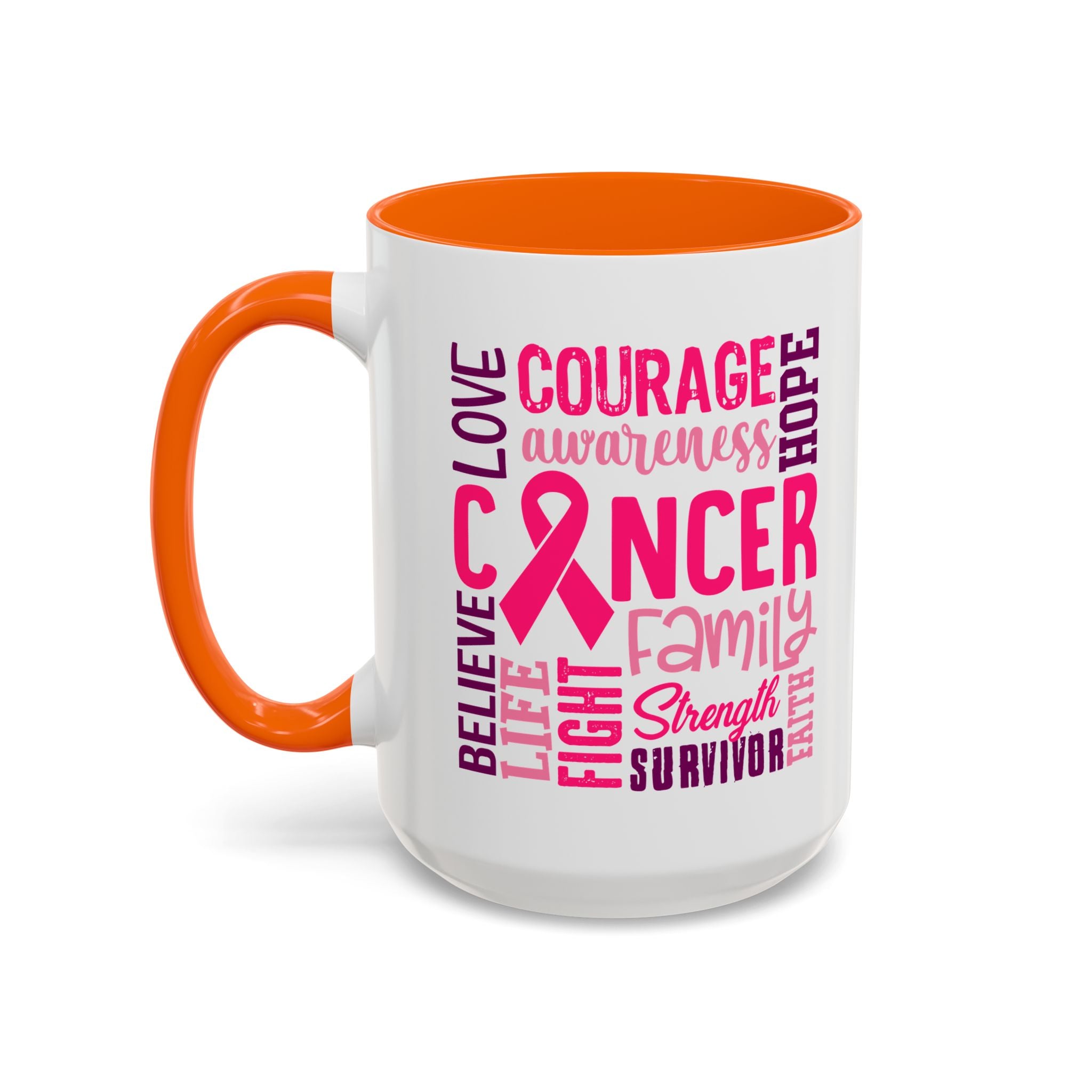 Inspirational Cancer Awareness Coffee Mug, Support Gift, Hope for Survivors, Breast Cancer Month, Motivational Mug, Encouragement Mug