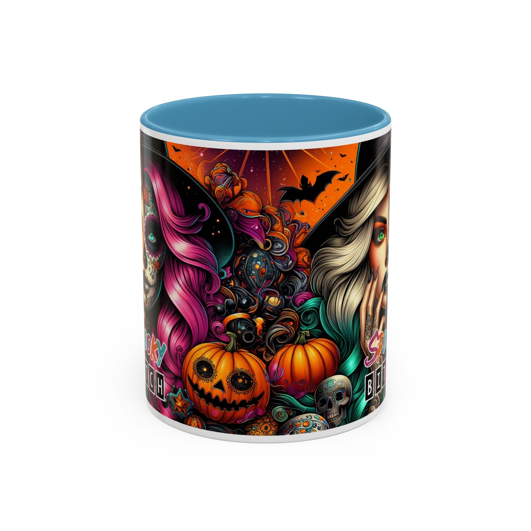 Spooky Bitch Halloween Coffee Mug - 11oz & 15oz | Witchy Vibes for Gifting, Halloween Decor, Fun Coffee Lover Gift, Spooky Season Must-Have