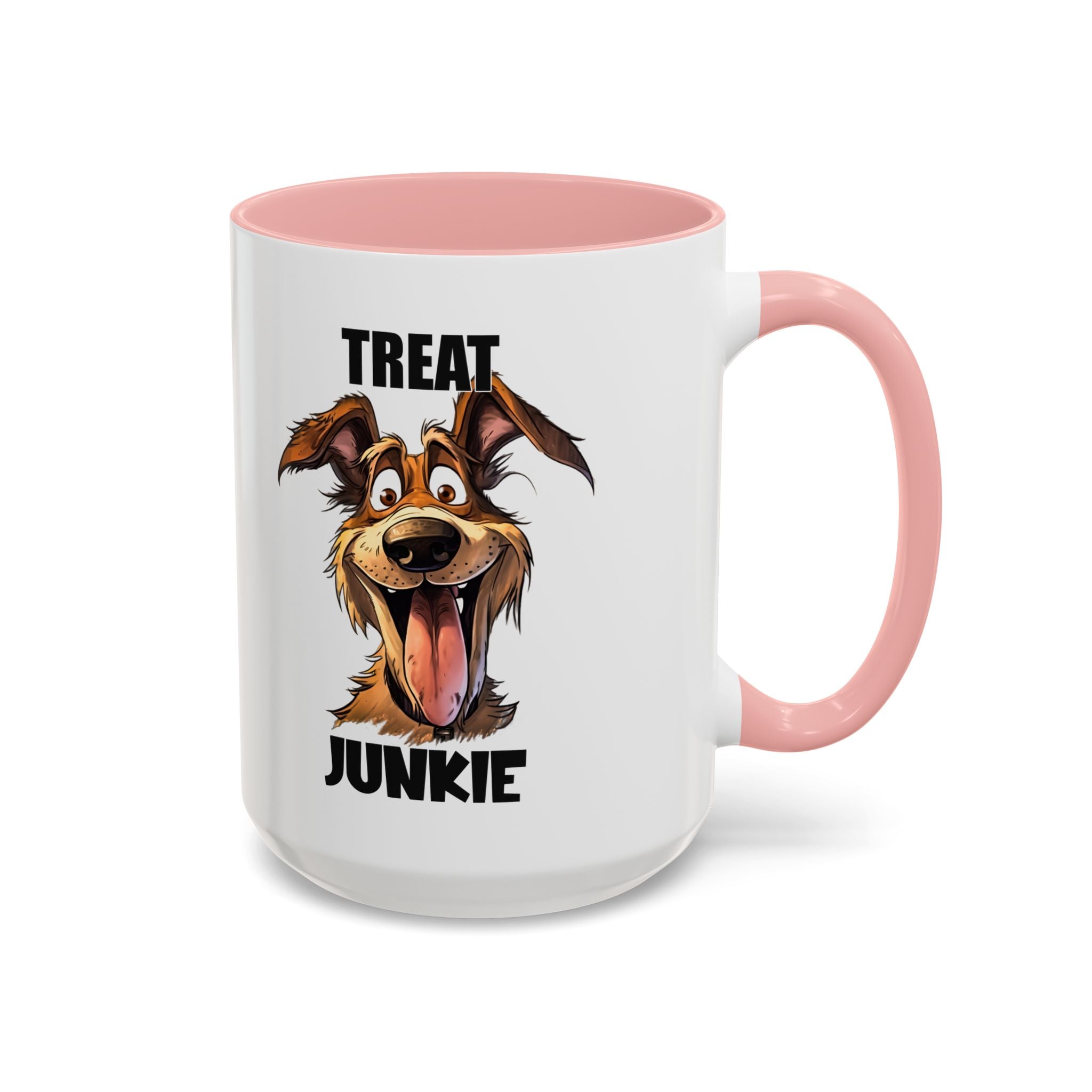 Funny Dog Lover Coffee Mug - Treat Junkie, Pet Gift, Animal Lover Cup, Dog Mom, Unique Mug for Dog Owners