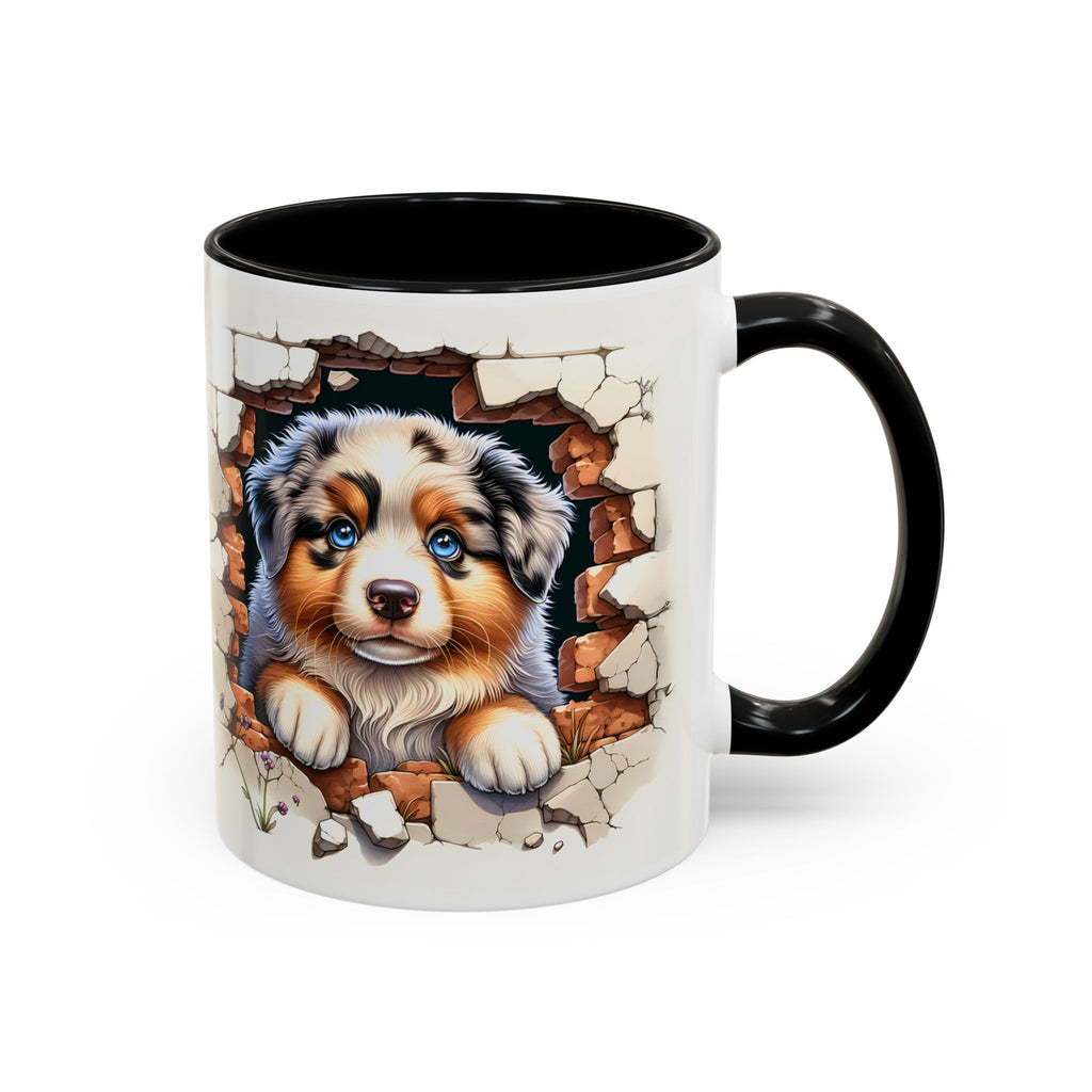 Cute Puppy Accent Coffee Mug - Perfect Gift for Dog Lovers, Unique Pet Lover Mug, Mother’s Day, Birthday, Home Decor