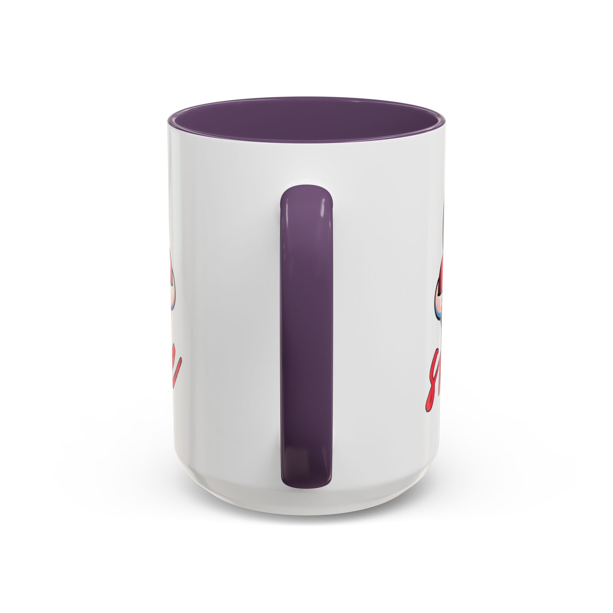 Smiling Heart Accent Coffee Mug - 11oz & 15oz | Cute Gift for Friends & Family