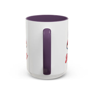 Smiling Heart Accent Coffee Mug - 11oz & 15oz | Cute Gift for Friends & Family