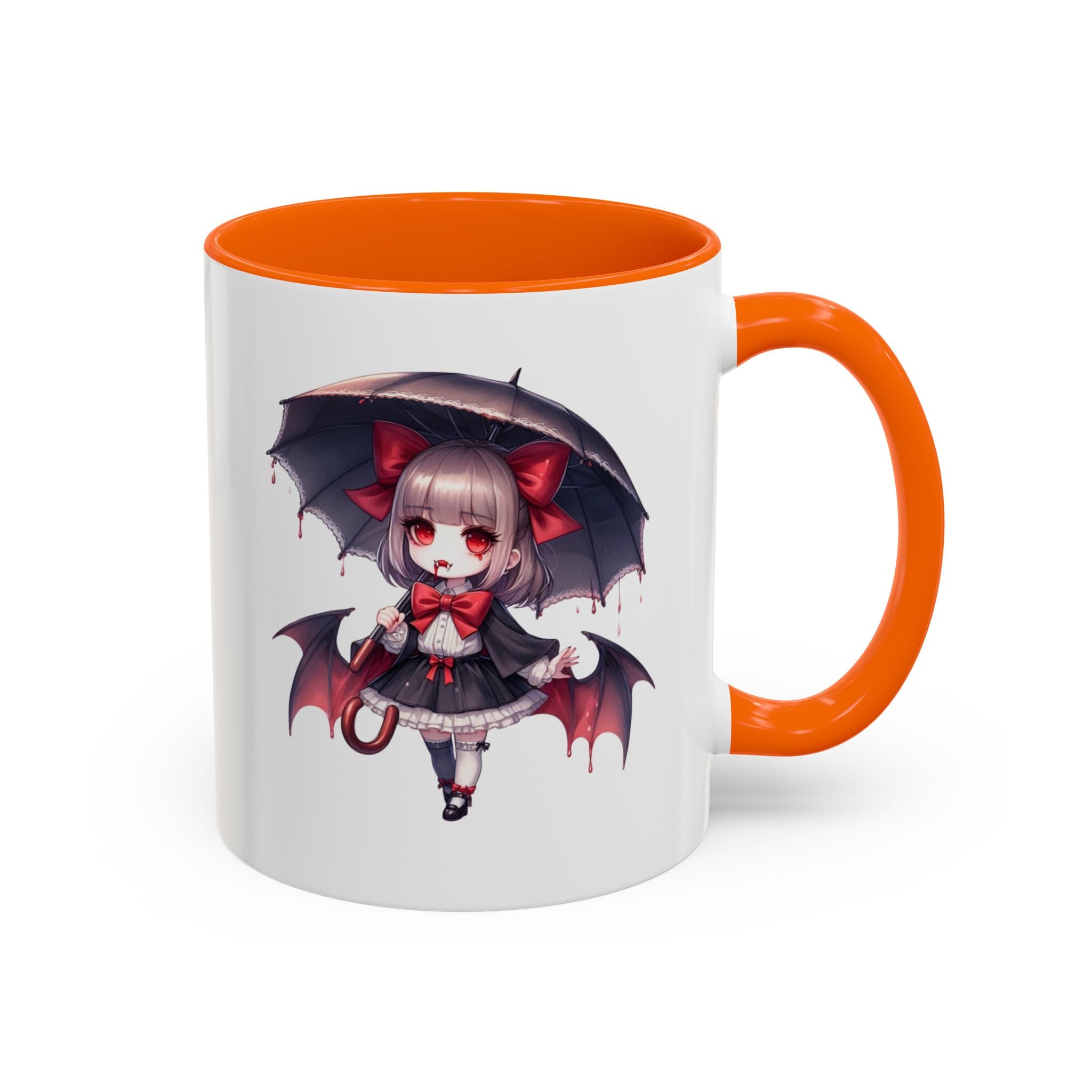 Gothic vampire girl  horror art Accent Coffee Mug (11, 15oz)