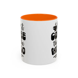 First Coffee Then the World - Stylish Accent Coffee Mug for Coffee Lovers, Gift for Friends, Kitchen Decor, Office Mug, Holiday Present