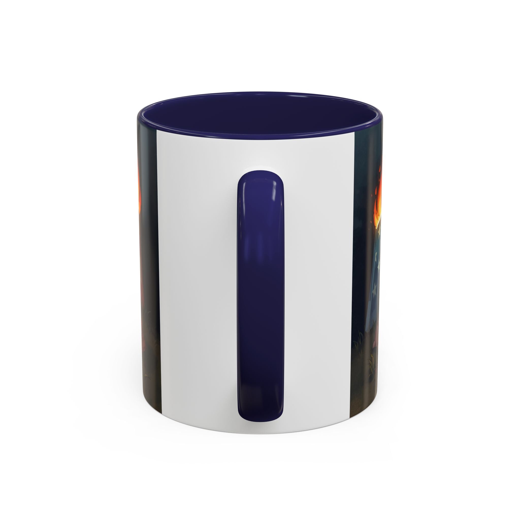 Patriotic Camping Coffee Mug - Fun America Design, Perfect for , Campfire Gatherings, Super for Gifts