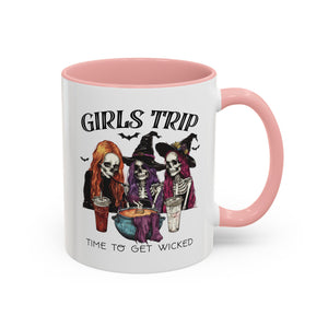 Wicked Girls Trip Coffee Mug, Halloween Gift, Spooky Vibes, Friends Gatherings, Witchy Decor, Fun Drinking Mug