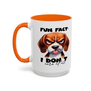 Funny Dog Accent Coffee Mug - Beagle Lover Gift, Pet Owner Present, Unique Animal Mug, Quirky Home Decor, Fun Fact Design