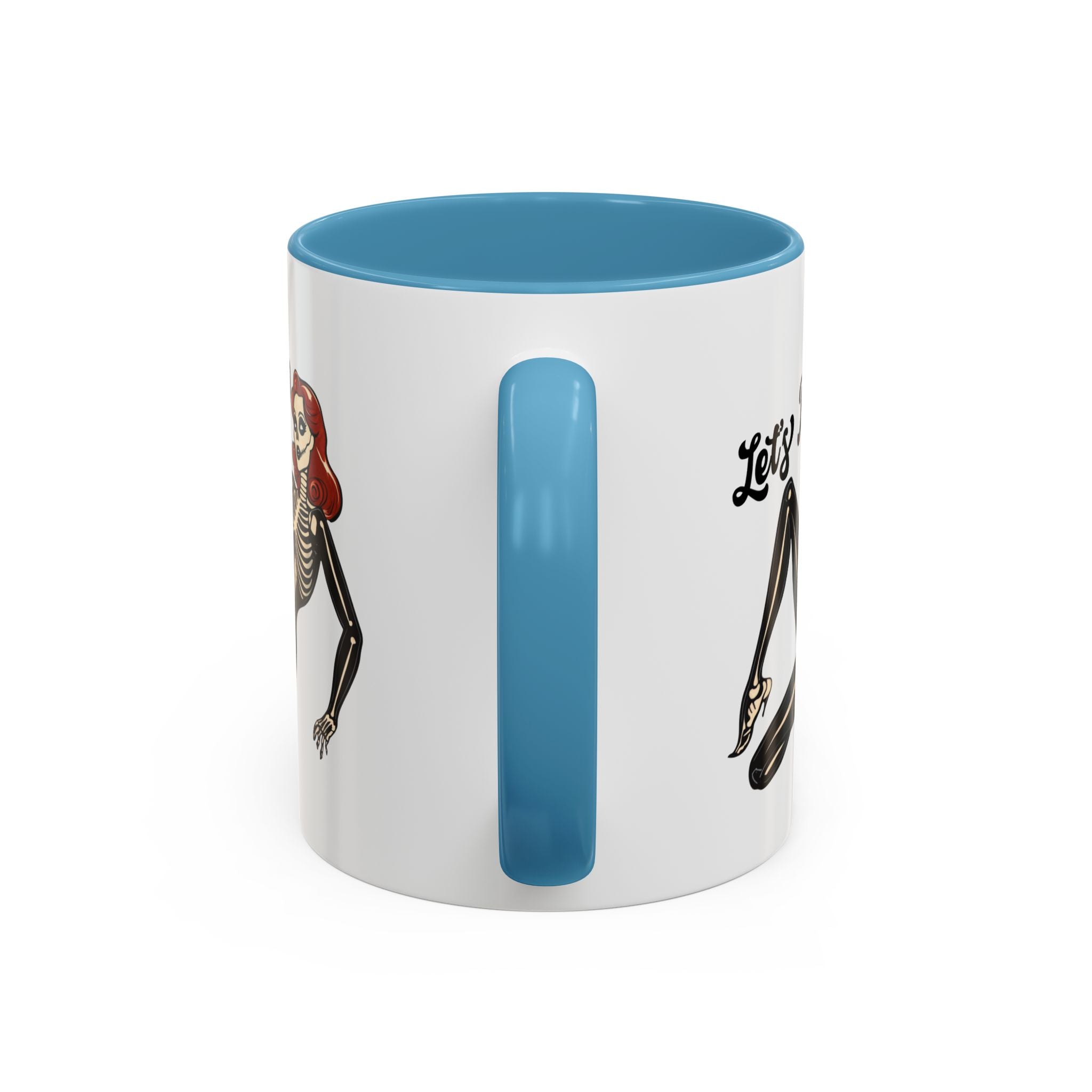 Spooky Skeleton Mug - Let's Bone, Halloween Gift, Gothic Coffee Cup, Unique Home Decor, Fun Drinkware