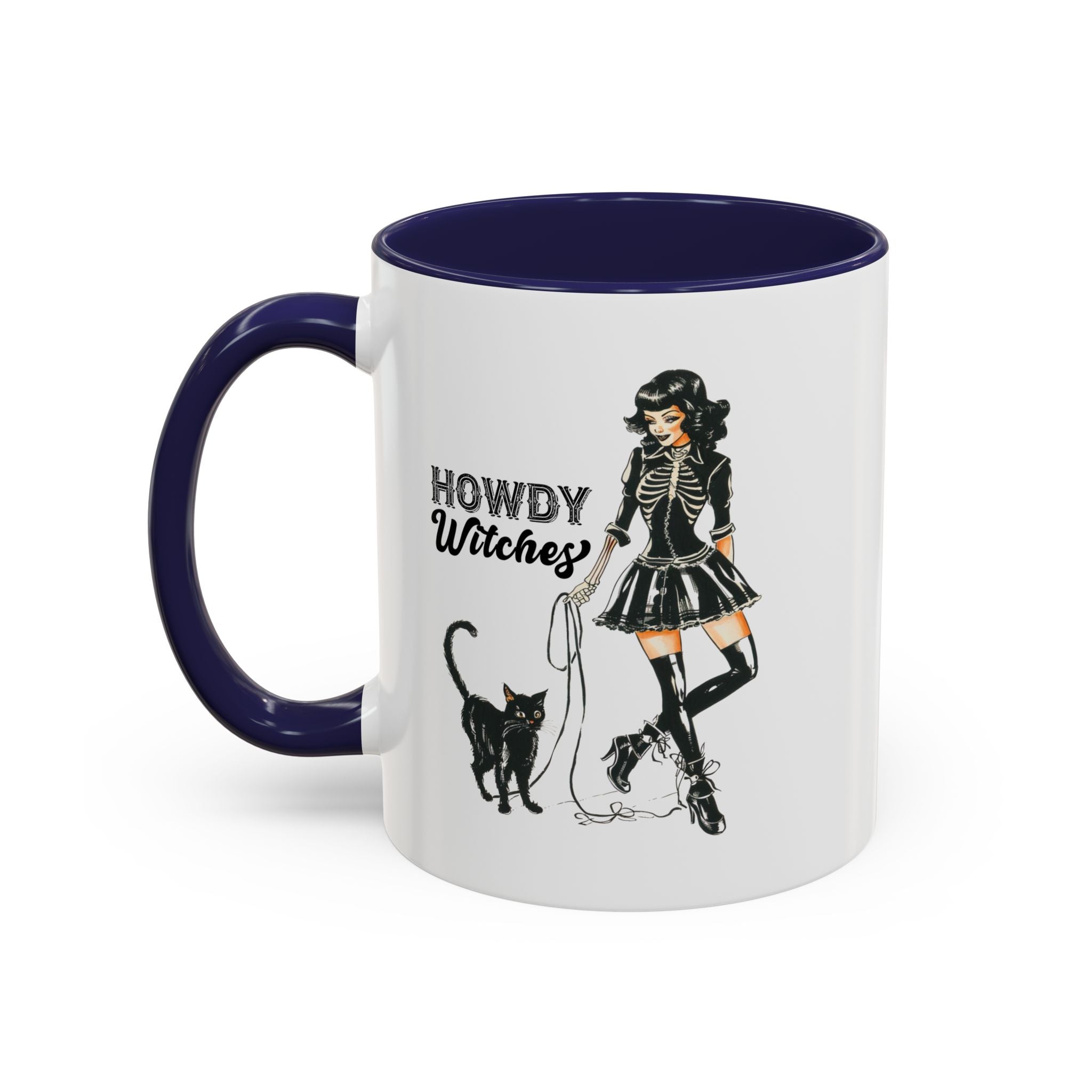 Spooky Cat Coffee Mug, Halloween Gifts, Witchy Home Decor, Black Cat Mug, Cozy Drinkware, Magical Kitchen Accessories