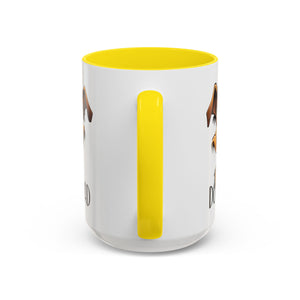 Dog Dad Accent Coffee Mug - Fun Gift for Dog Lovers, Pet Fathers, Father's Day, Birthday, Coffee Lovers