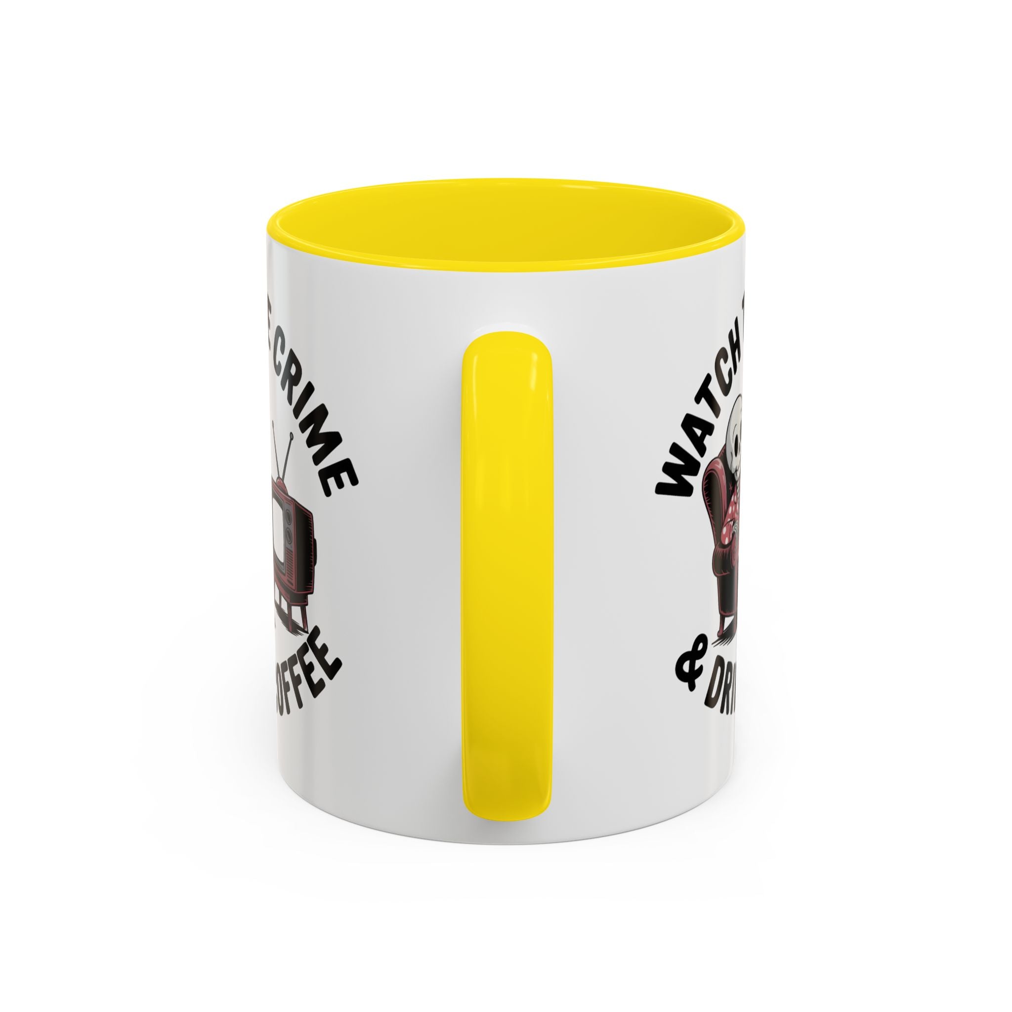 watch True Crime drink coffee  Coffee Mug hobby fun