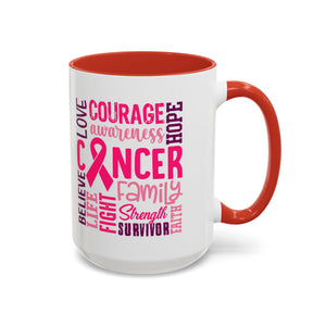 Inspirational Cancer Awareness Coffee Mug, Support Gift, Hope for Survivors, Breast Cancer Month, Motivational Mug, Encouragement Mug