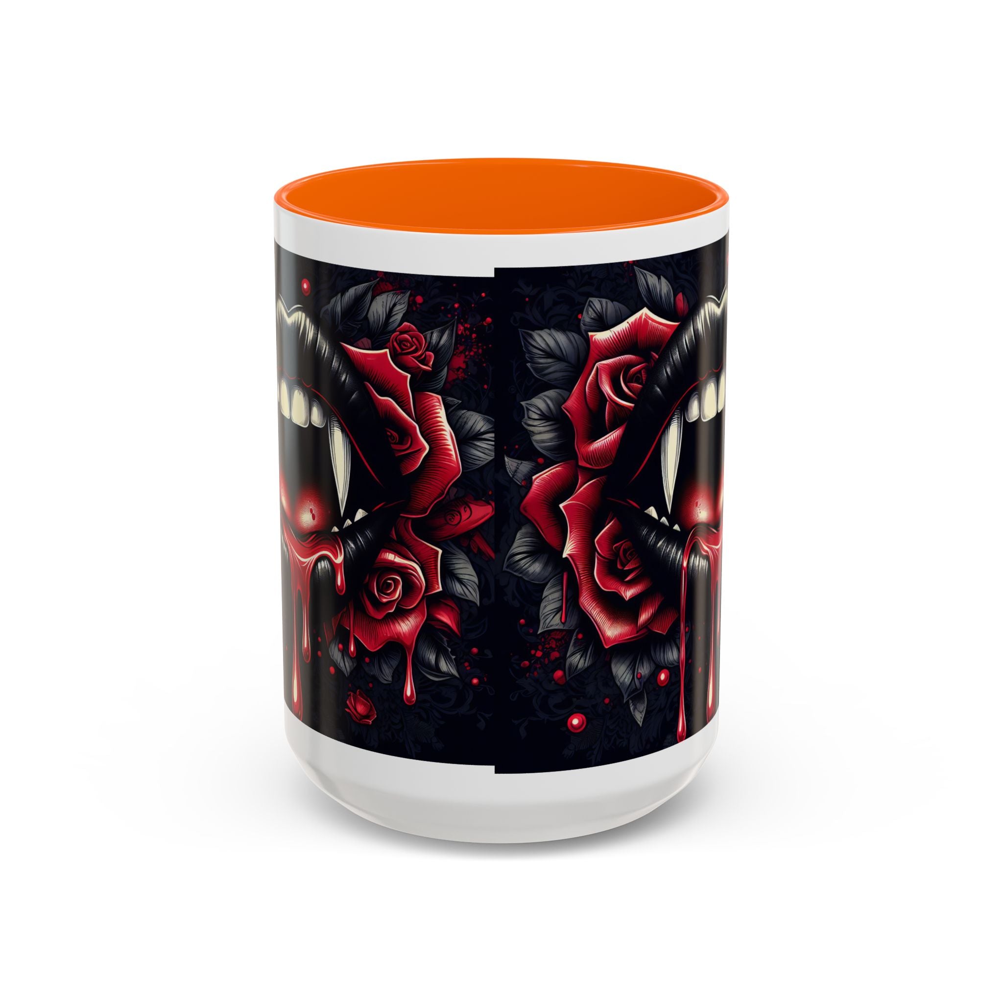 Gothic Vampire Rose Coffee Mug | Perfect for Halloween, Unique Gift, Dark Aesthetic, Gothic Decor, Horror Collectible
