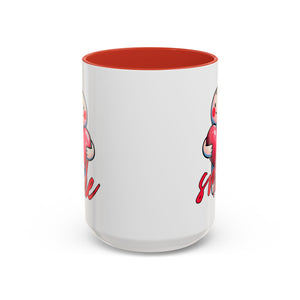Smiling Heart Accent Coffee Mug - 11oz & 15oz | Cute Gift for Friends & Family