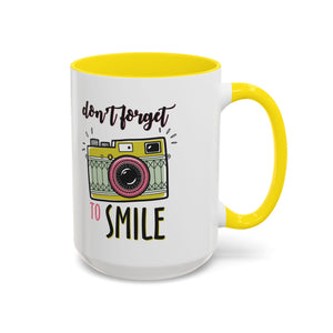 Inspirational Coffee Mug - 'Don't Forget to Smile' mental health