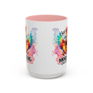 good Morning Mug with Cheerful Rooster Design - Perfect for Coffee Lovers, Gifting, Morning Routine, Kitchen Decor, Bird Enthusiasts