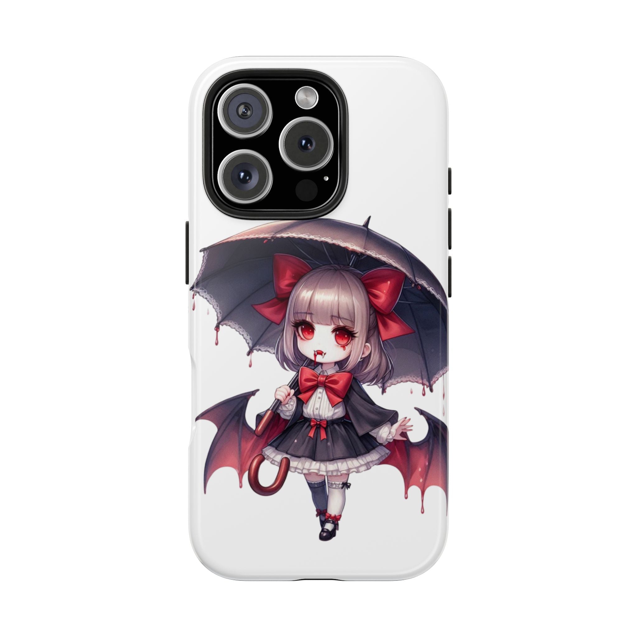 vampire girl horror art Tough Phone Cases