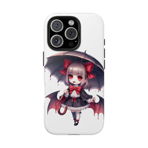 vampire girl horror art Tough Phone Cases