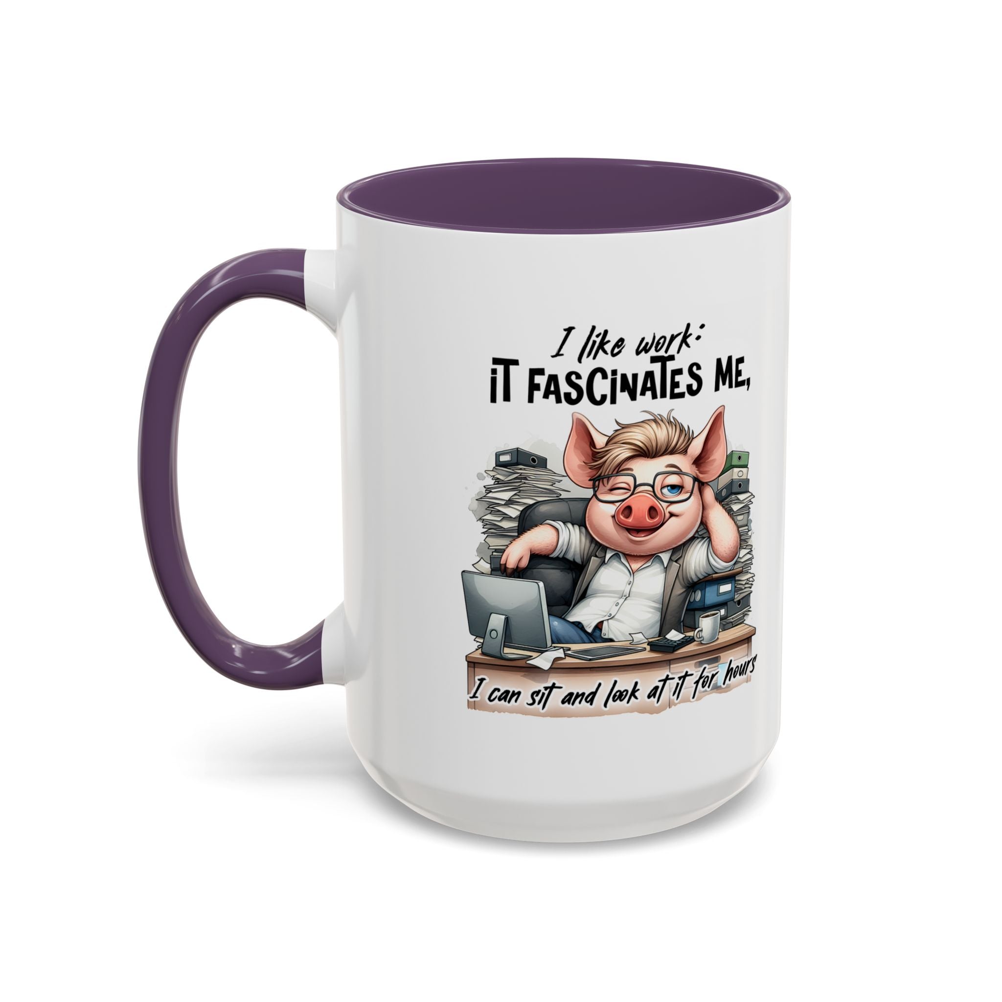Whimsical Pig Coffee Mug, Funny Gift for Animal Lovers, Unique Office Mug, Cute Coffee Cup, Perfect for Birthdays, Holidays