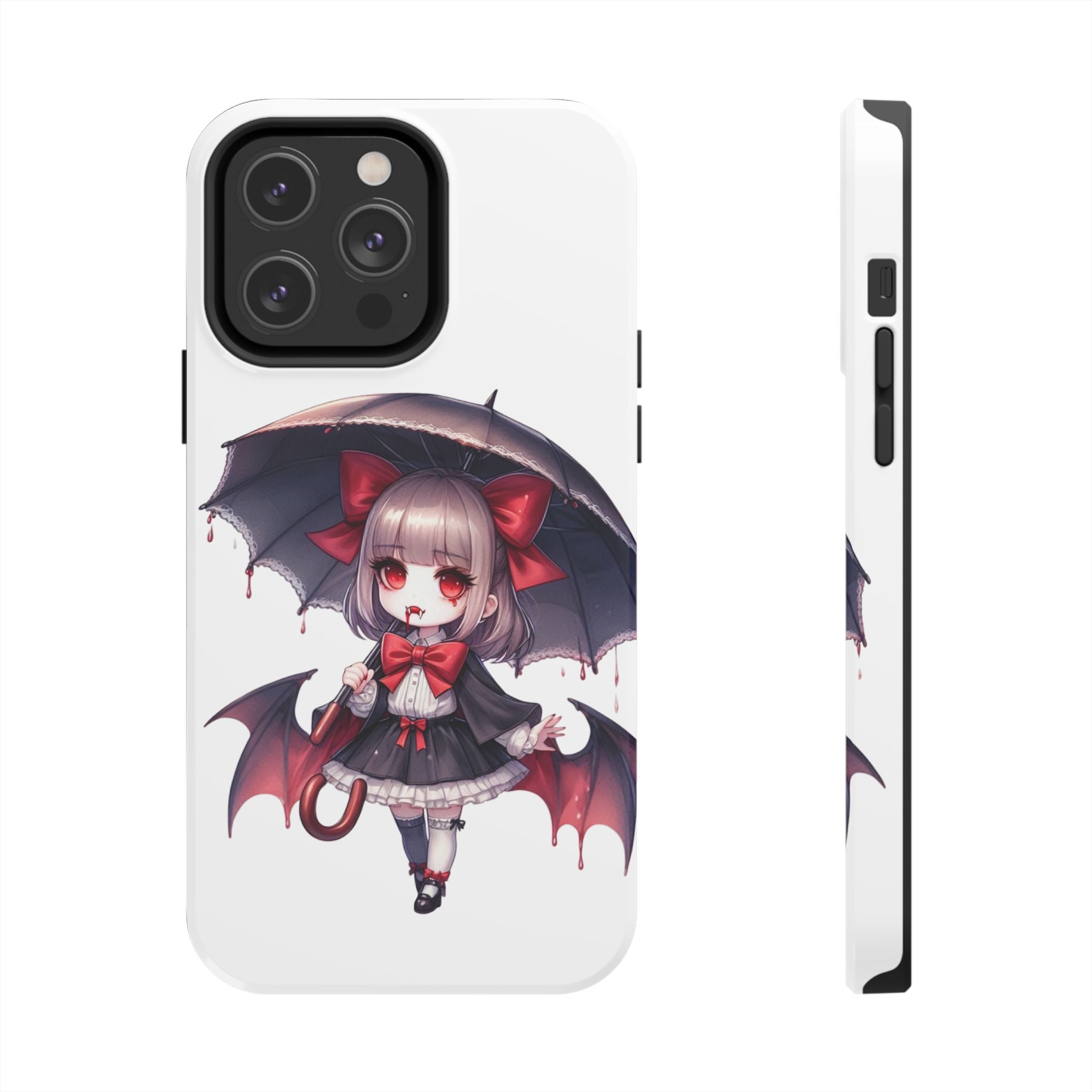 vampire girl horror art Tough Phone Cases