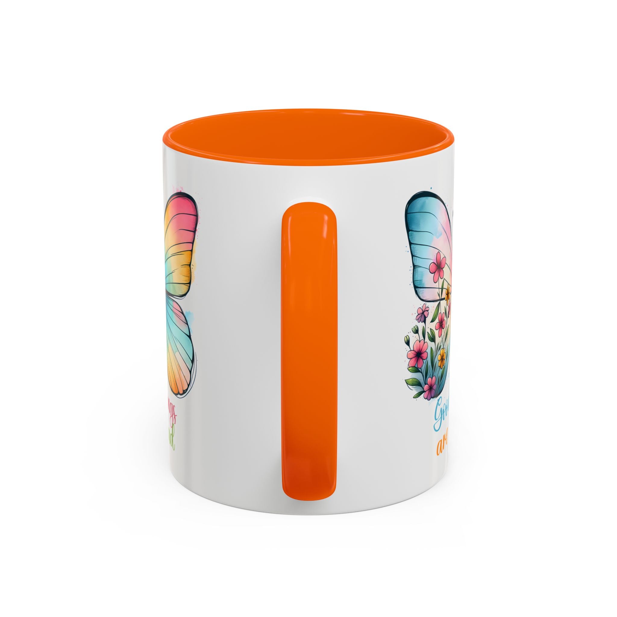 Inspirational Butterfly Coffee Mug positive vibe mental health