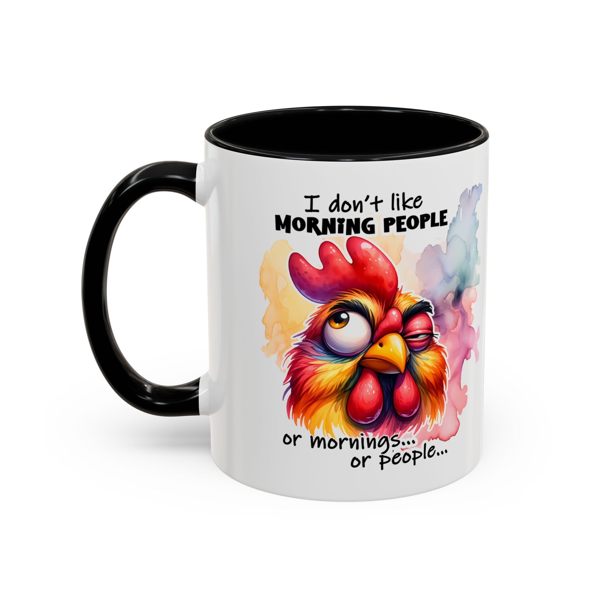 Funny Morning Coffee Mug, Rooster Mug, Gift for Coffee Lovers, Morning People, Humor Mug for Friends