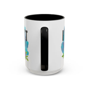 I Don't Care! Floral Accent Coffee Mug - 11oz & 15oz sarcasm funny