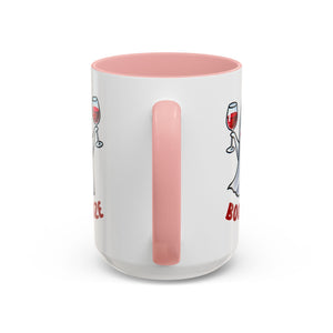 Boozy Ghost Accent Coffee Mug | Funny Halloween Tea Cup, Spooky Gift, Halloween Decor, Ghost Mug for Parties, Unique Drinkware