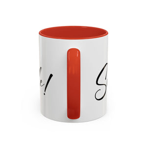 Inspirational Accent Coffee Mug - "You Make Me Smile!" - Perfect Gift for Friends & Family