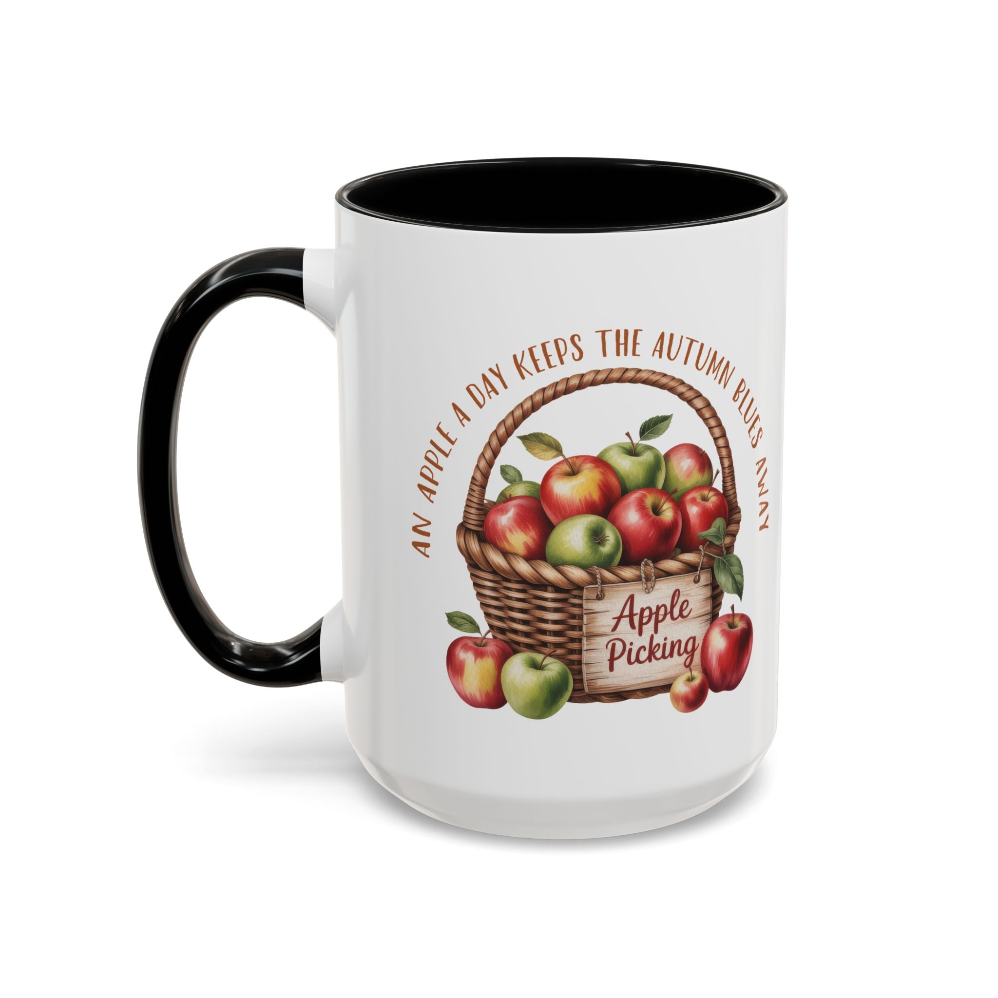 Autumn Apple Picking Coffee Mug - 11 and 15oz - Perfect Gift for Fall Lovers
