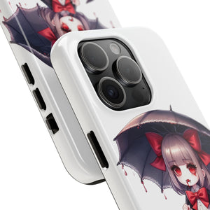 vampire girl horror art Tough Phone Cases