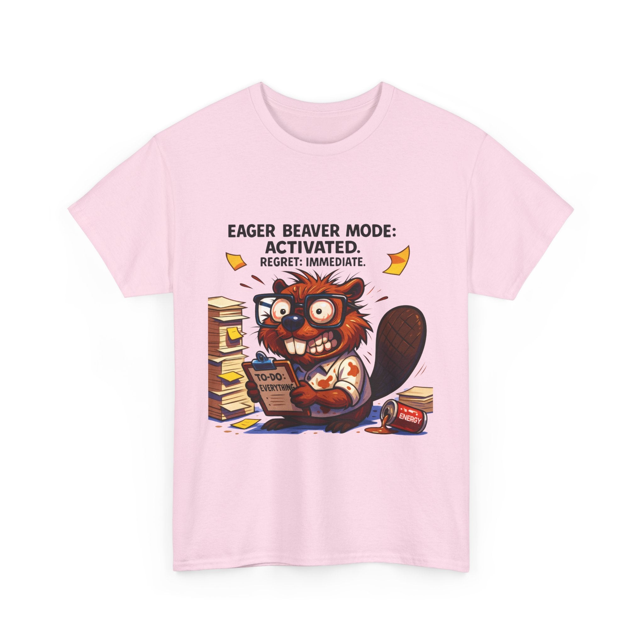 Eager Beaver Unisex Tee: Fun Gift for Book Lovers, Cozy Casual Wear, Quirky Graphic Tee, Perfect for Reading Festivals, Birthday Gift