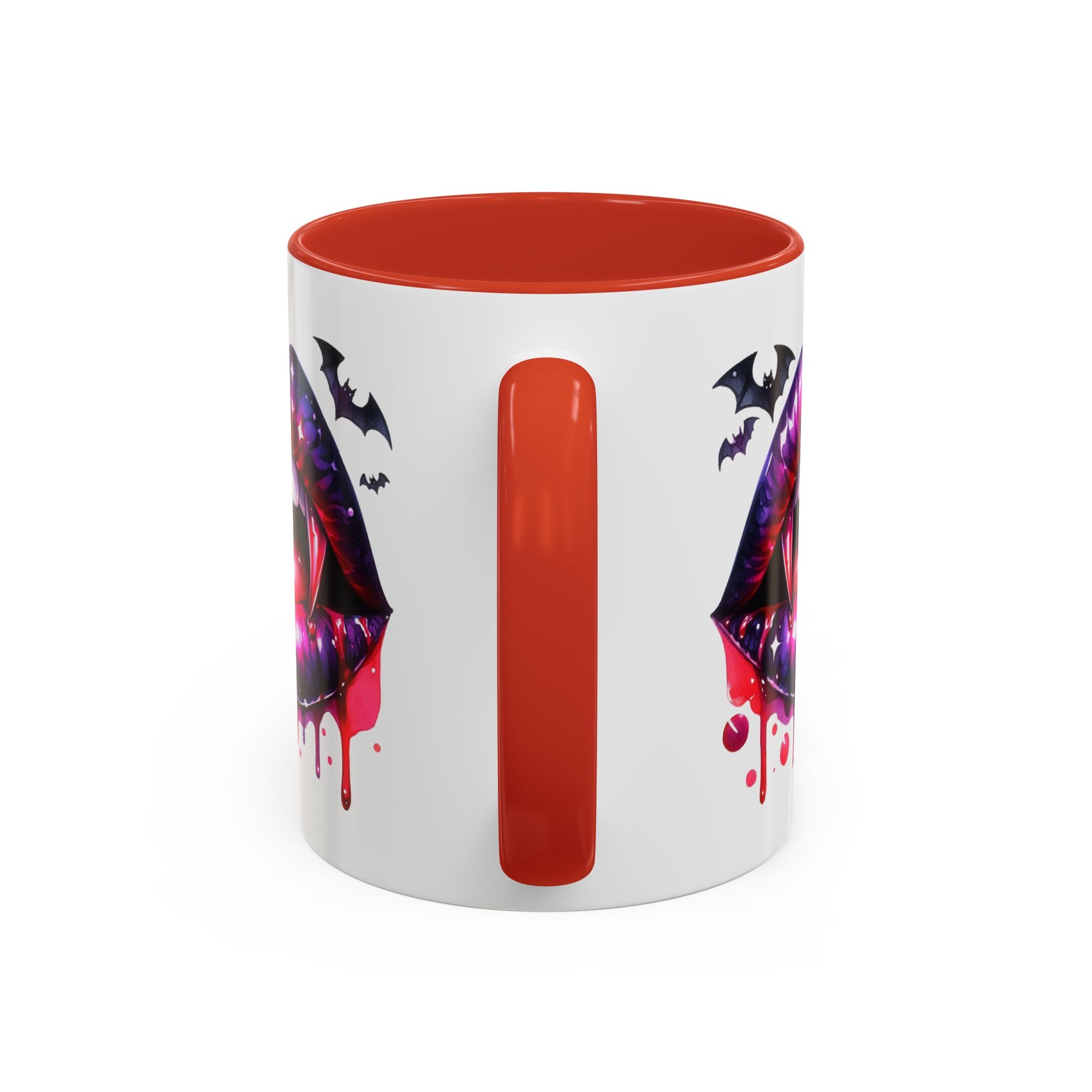 Gothic Vampire Coffee Mug, Halloween Mug, Dark Aesthetic, bats, Spooky Home Decor, Unique Coffee Cup