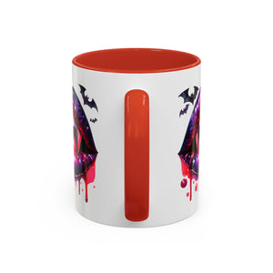 Gothic Vampire Coffee Mug, Halloween Mug, Dark Aesthetic, bats, Spooky Home Decor, Unique Coffee Cup