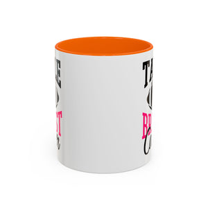 Tackle Breast Cancer Coffee Mug, Supportive Gift for Football Fans, Awareness Mug, Cheer Team Spirit, Fundraiser Drinkware