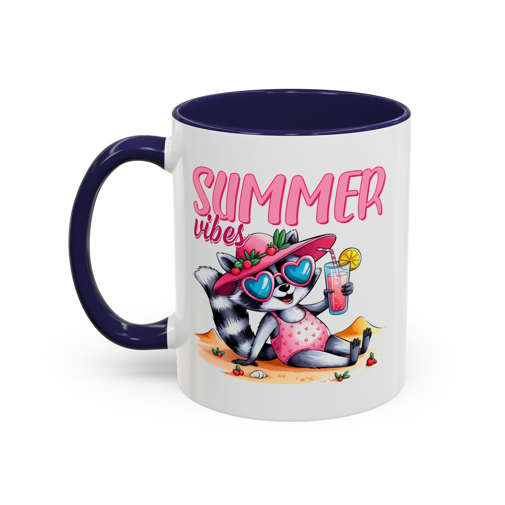 Summer Vibes Accent Coffee Mug - Fun & Colorful Design for Relaxing Moments