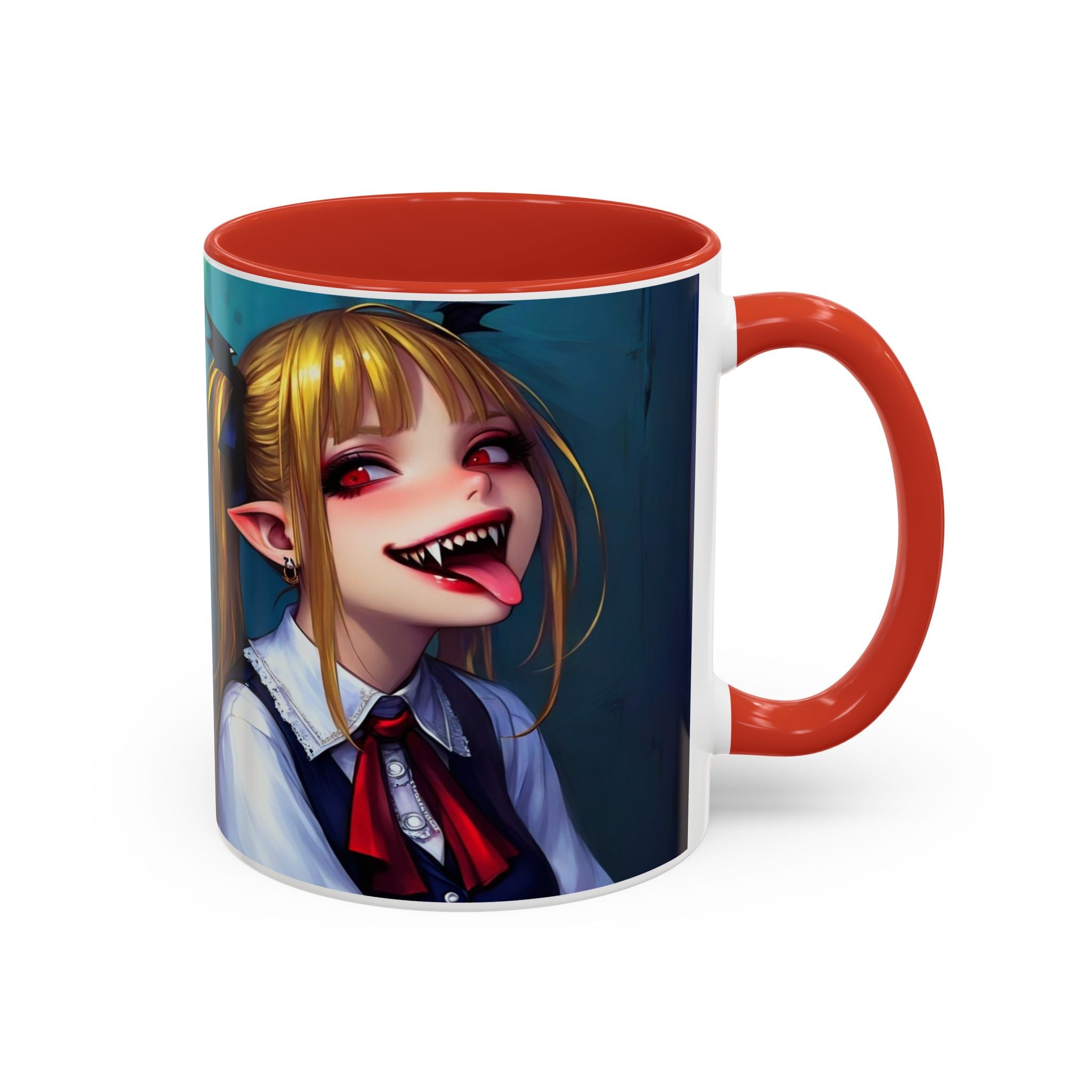 goth vampire girl Gothic Anime Coffee Mug with Edgy Design horror art