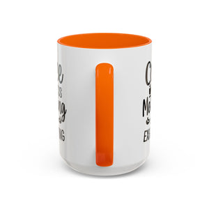 Exhausting Motherhood Coffee Mug, Funny Gift for Moms, Cute Java Cup, Coffee Lover's Mug, Parent Humor, Unique Kitchen Decor