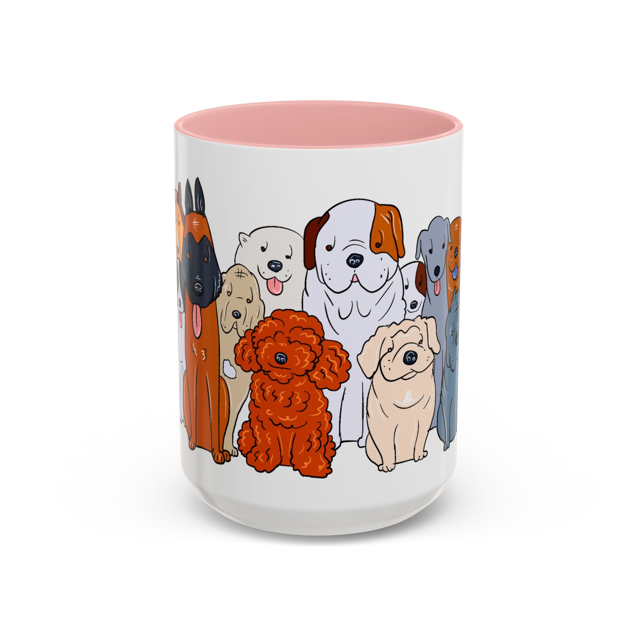 Cute Dog Breed Accent Coffee Mug, Pet Lover Gift, Canine Mug, Gifts for Dog Owners, Puppy Lover Mug
