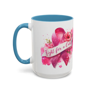Inspirational Breast Cancer Awareness Coffee Mug - Fight for a Cure, Support Cancer Survivors, Gifts for Her, Pink Ribbon Design, [...]