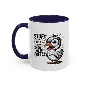 Quirky Coffee Mug with Owl Design | Gift for Coffee Lovers, Unique Office Mug, Fun Morning Coffee Cup, Bird-Themed Mug, Early Bird Gift