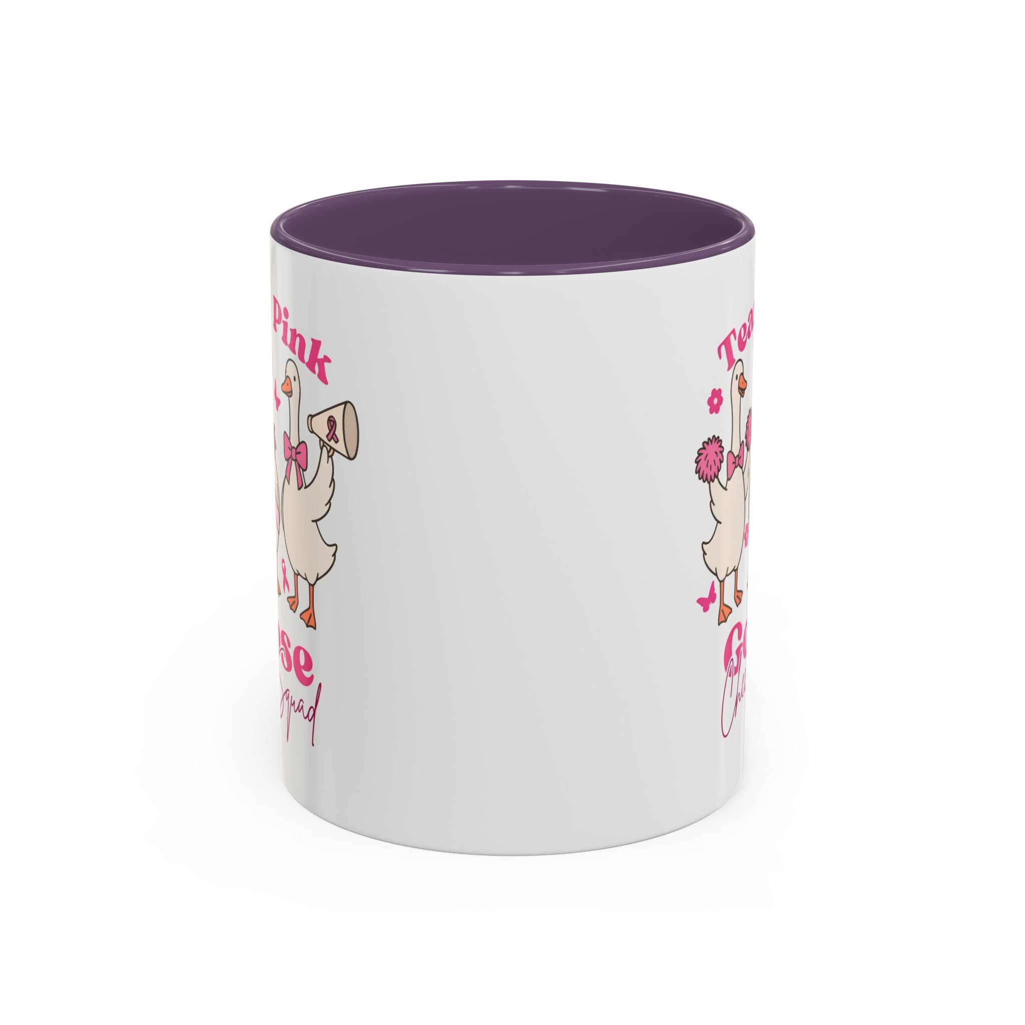 cancer awareness Team Pink Goose Cheer Squad Coffee Mug - Cute Animal Mug for Fun Gifts,   Home Decor/Office Use