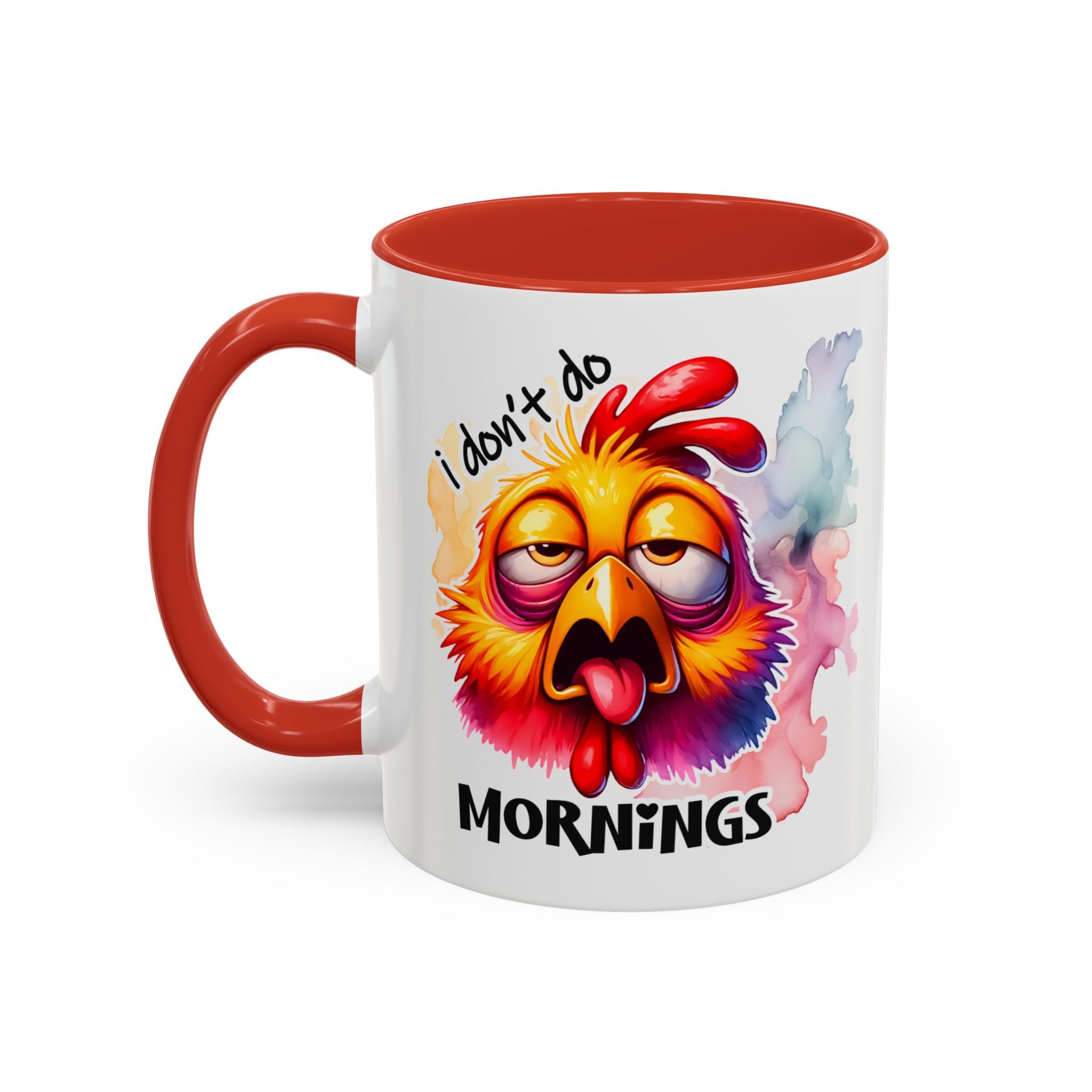 Funny Morning Coffee Mug, Humor Mug, Gift for Coffee Lovers, Sleepy Chicken Mug, Cute Drinkware, Holiday Present