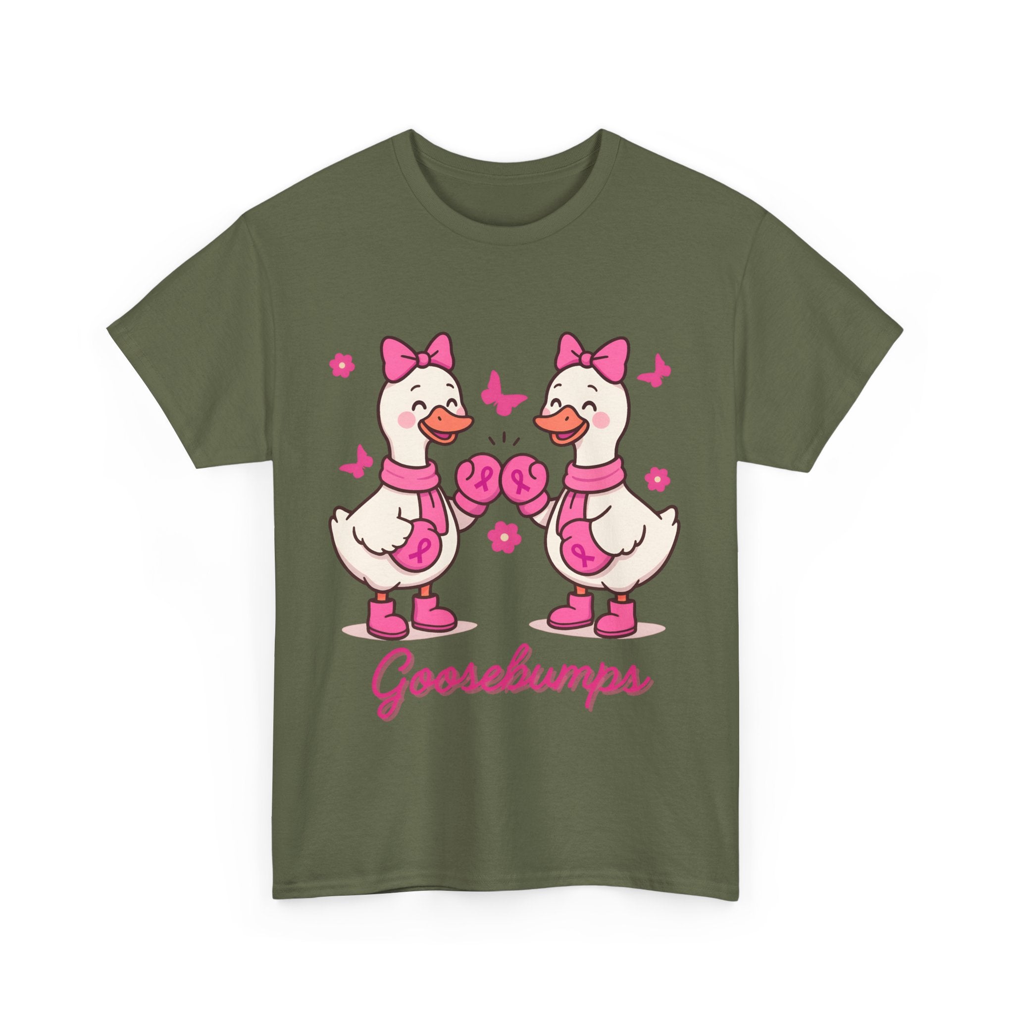 Cancer awareness Goosebumps Unisex Cotton Tee for Animal Lovers, Gift for Friends, Casual Wear,