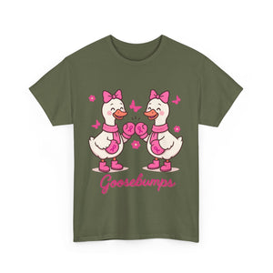 Cancer awareness Goosebumps Unisex Cotton Tee for Animal Lovers, Gift for Friends, Casual Wear,