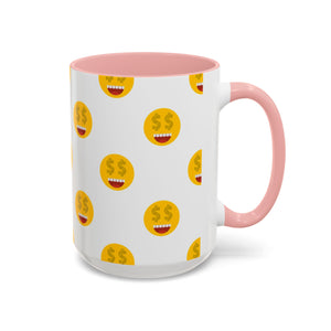 Smiles and dollars Accent Coffee Mug (11, 15oz)
